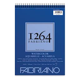 Fabriano 1264 Watercolor Pad, 9" x 12", Spiral, 30 Sheets, Portrait