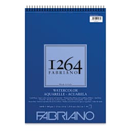 Fabriano 1264 Watercolor Pad, 11" x 15", Spiral, 30 Sheets, Portrait