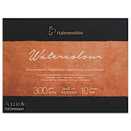 Hahnemühle The Collection Watercolor Block - Hot Press, 9.4" x 12.6", 140 lb, 10 Sheets front cover