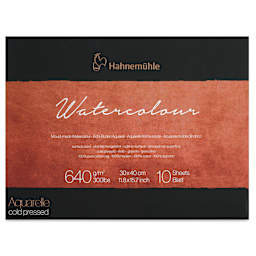 Hahnemühle The Collection Watercolor Block - Cold Press, 11.8" x 15.7", 300 lb, 10 Sheets front cover