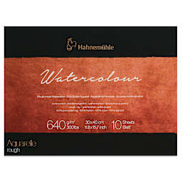 Hahnemühle The Collection Watercolor Block - Rough, 11.8" x 15.7", 300 lb, 10 Sheets front cover