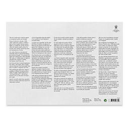 Winsor & Newton Professional Watercolor Block - 10" x 14", Cold Press (back of block)