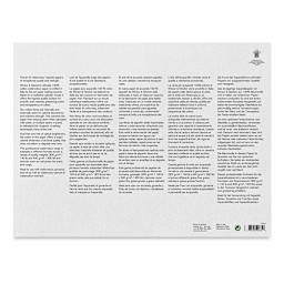 Winsor & Newton Professional Watercolor Block - Back of Cold Press Block shown