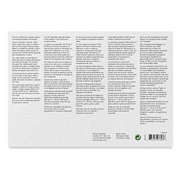 Winsor & Newton Professional Watercolor Block - 7" x 10", Cold Press (back of block)