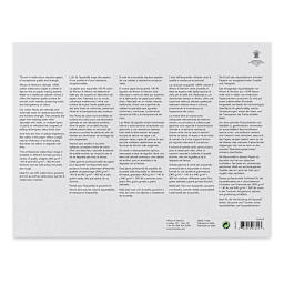 Winsor & Newton Professional Watercolor Block - 9" x 12", Cold Press (back of block)