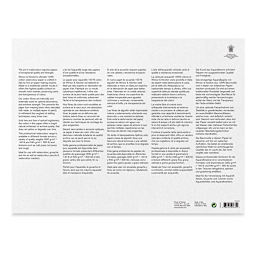 Winsor & Newton Professional Watercolor Block - 12" x 16", Hot Press (back of block)