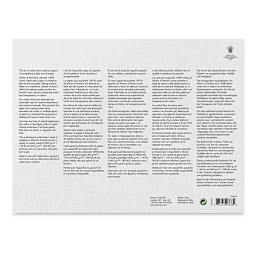 Winsor & Newton Professional Watercolor Block - 9" x 12", Hot Press (back of block)