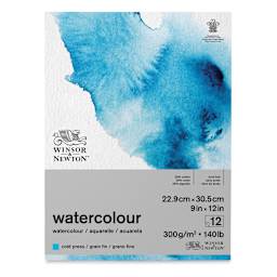 Winsor & Newton Watercolor Pad - 9" x 12", Gluebound