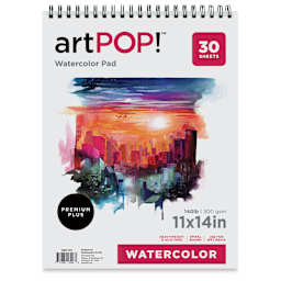 artPOP! Watercolor Spiral Bound Pad - 11" x 14", 30 sheets
