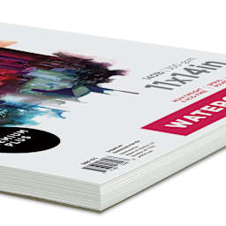 artPOP! Watercolor Spiral Bound Pad - 11" x 14", 30 sheets, corner of pad
