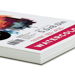 artPOP! Watercolor Spiral Bound Pad - 5-1/2" x 8-1/2", 30 sheets, corner of pad