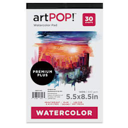 artPOP! Watercolor Pad - 5-1/2" x 8-1/2", 30 sheets