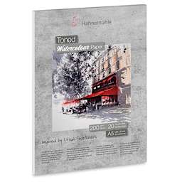 Hahnemühle Toned Watercolor Paper Pad - Gray, 5.8" x 8.3"