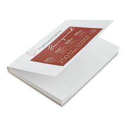 Hahnemühle Burgund Watercolor Postcard Pad - 4.1" x 5.8", 20 Cards (pad with cover lifted)