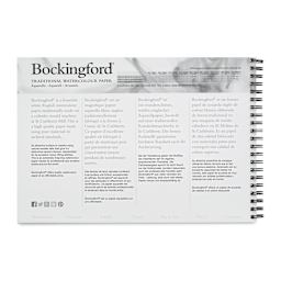 Bockingford Spiral Bound Watercolor Pad - 7" x 10", Cold Press (inside front cover)