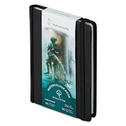 Hahnemühle Watercolor Book - 4.1" x 5.8", A6, 60 Pages, Portrait (side view)