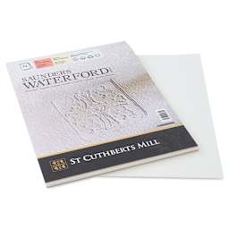 Saunders Waterford Watercolor Pad - 9" x 12", Hot Press, 140 lb (partially removed sheet)