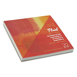Fluid Watercolor Pad - 6" x 6", Cold Press, 20 Sheets