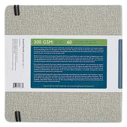 Hand Book Paper Co. Watercolor Journal - 8-1/4" x 8-1/4", Square, back of the notebook