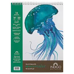 Indigo Artpapers Watercolor Wiropad - 11" x 14", front cover