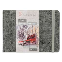 Hahnemühle Toned Watercolor Book - Gray, 4-1/8" x 5-3/4", front of the packaging