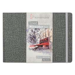 Hahnemühle Toned Watercolor Book - Gray, 5-3/4" x 8-1/4", front of the packaging