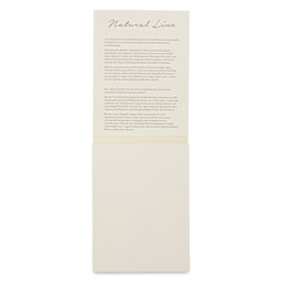 Hahnemühle Sugar Cane Watercolor Pad - 3.1" x 4.1", interior cover