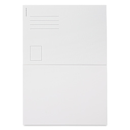 Caran d'Ache Mixed Media Postcards Pad, front and back of a card