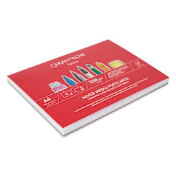 Caran d'Ache Mixed Media Postcards Pad, laid flat