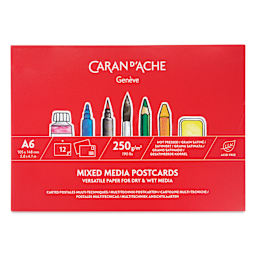 Caran d'Ache Mixed Media Postcards Pad, front cover