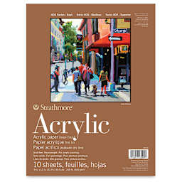 Strathmore 400 Acrylic Pad 9" x 12"  Front Cover