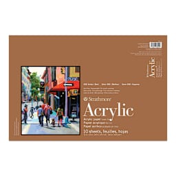 Strathmore 400 Series Acrylic Pad - 12" x 18", 10 Sheets