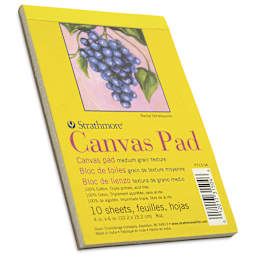 Strathmore 300 Series Cotton Canvas Pad - 4" x 6", 10 Sheets, side