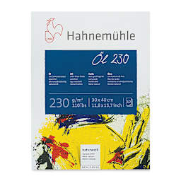 Hahnemühle Oil and Acrylic Paper Pad - 12" x 16", 110 lb (230 gsm), 10 Sheets