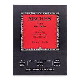 Arches Oil Paper Pads - 12" x 16", 12 Sheets