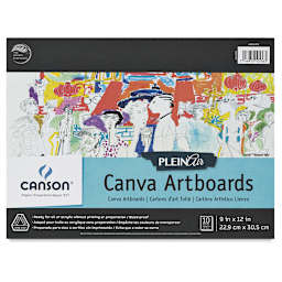 Canson Plein Air Canva Artboard Pad - 9" x 12", front cover