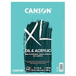 Canson XL Oil and Acrylic Pad - 9" x 12", 24 Sheets - front