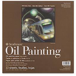 Strathmore 400 Series Oil Painting Pads- Front view of 12" x 12" pad