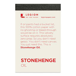 Legion Stonehenge Oil Paper Pad - 2-1/2" x 3-3/4", 10 Sheets