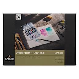 Rembrandt 100% Cotton Watercolor Paper Block - 10" x 14", front cover