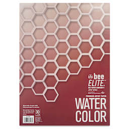 Bee Elite Watercolor Pad - 11" x 15", 30 Sheets, 140 lb, Tape Bound