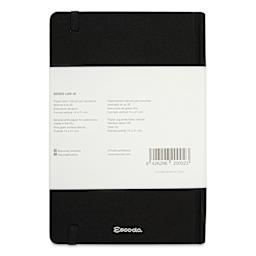 Escoda Watercolor Travel Journal - 5.5" x 8.26", back cover with packaging label