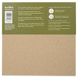 Fluid 100 Watercolor Pad - 8" x 8", Cold Press, 20 Sheets, back of pad