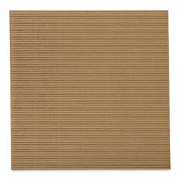 Corrugated E-Flute Decorative Papers - Full sheet of Kraft Brown Paper shown