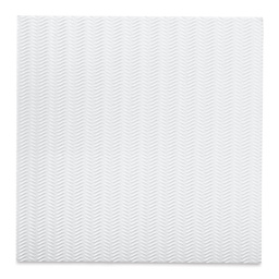 Corrugated Illusion Decorative Paper - Full sheet of Snow White color shown