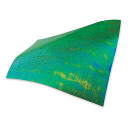 Black Ink Dotty Embossed Iridescent Paper - Festive Green, 12" x 12"