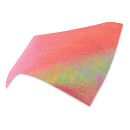 Black Ink Dotty Embossed Iridescent Paper - Melon, 12" x 12"