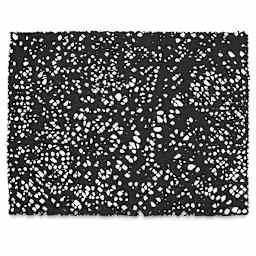 Black Ink Thai Melook Lace Paper - Top view of Black sheet of Melook Lace paper