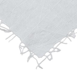 Black Ink Thai Criss Cross Paper - Closeup of corner of White sheet showing texture and color