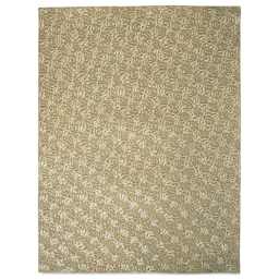 Black Ink Zinnia Embossed Paper - Top view of sheet of Gold Zinnia Embossed paper